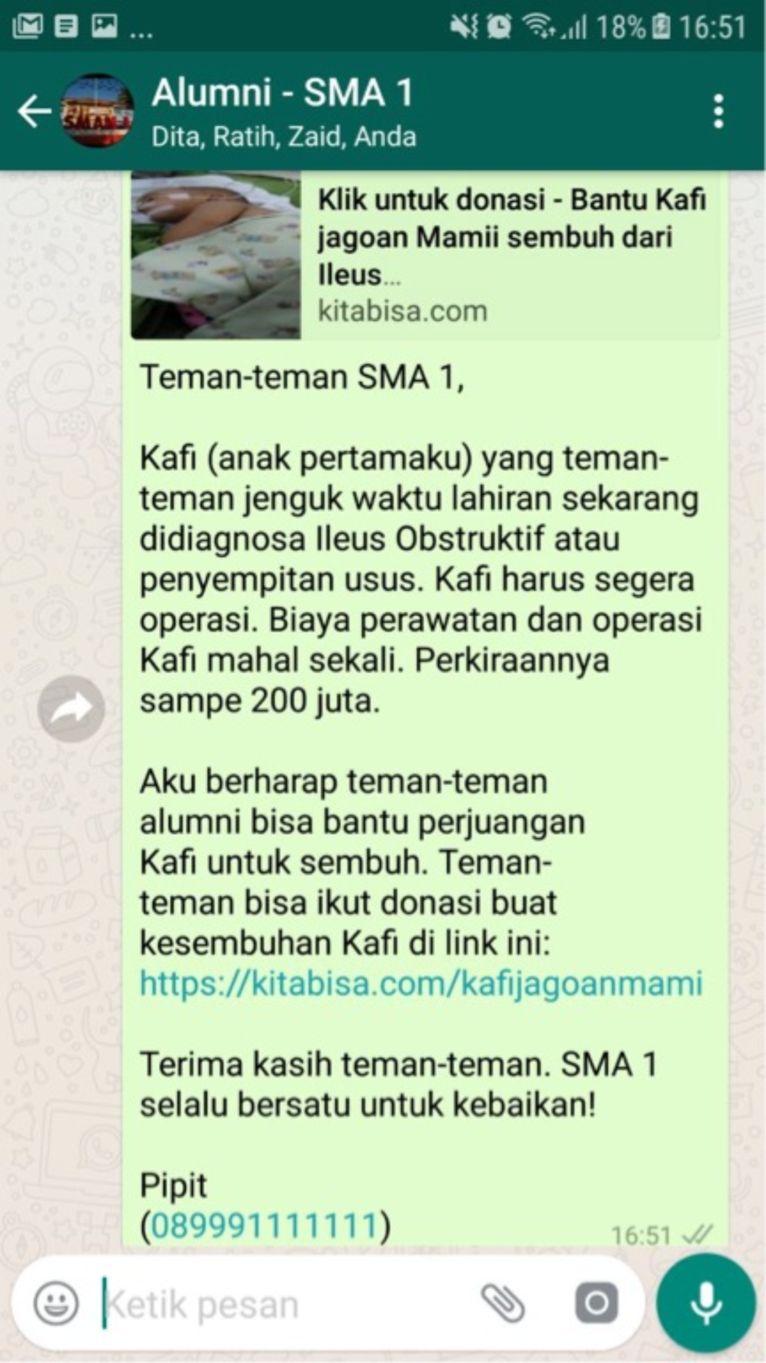 Tips Menyebarkan Campaign Melalui Aplikasi Pengirim Pesan Kitabisa Help Center